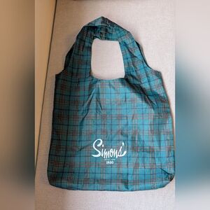 Brand New Simons Reusable Shopping Bag - Plaid Pattern